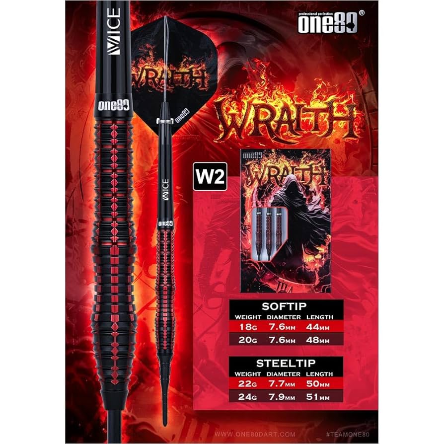 Amazon | One80 ワンエイティ Wraith レイス W2 2BA 18g ダーツ